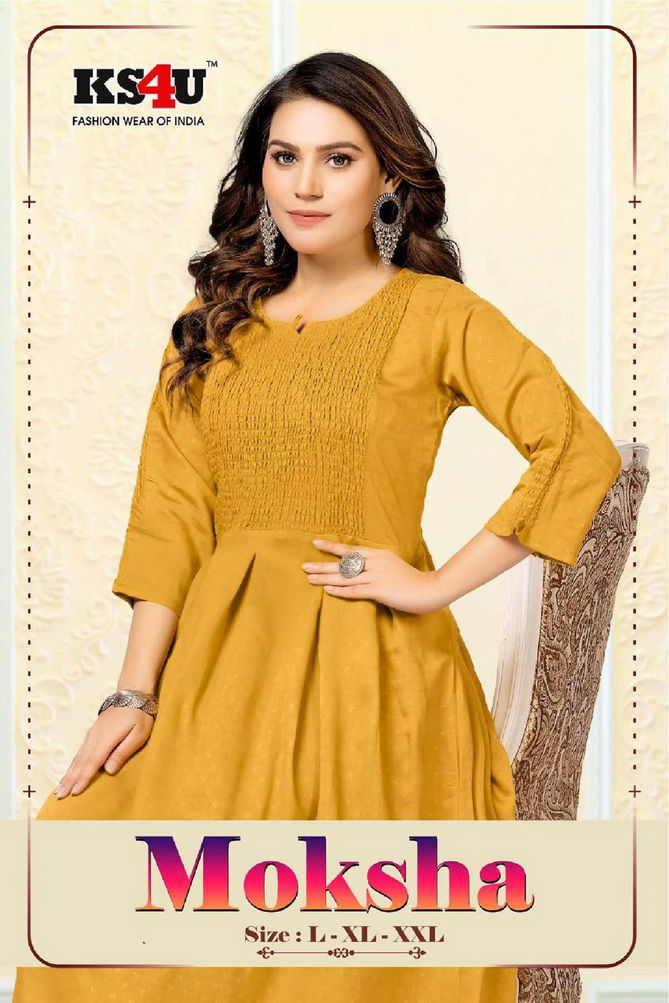 Ks4u Moksha V 1 Fancy Party Wear Wholesale Designer Kurtis
